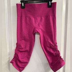 Lululemon In The Flow Crop II Heathered Raspberry